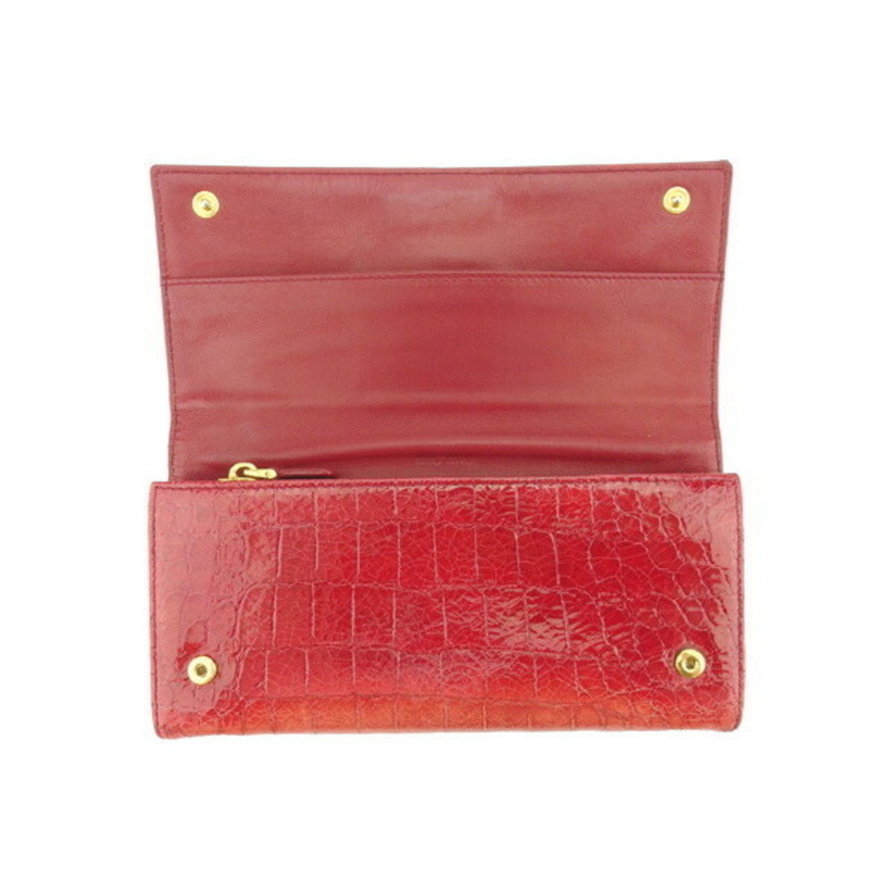 Miu Miu Long Wallet Bi-Fcrocodile Long Wallet T11… - image 3